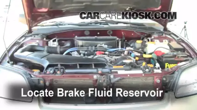 2001 Subaru Outback Limited 2.5L 4 Cyl. Wagon Brake Fluid Add Fluid